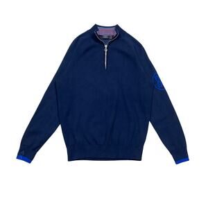 G/Fore Wool Quarter Zip Sweater Pullover Men's Small Golf Preppy